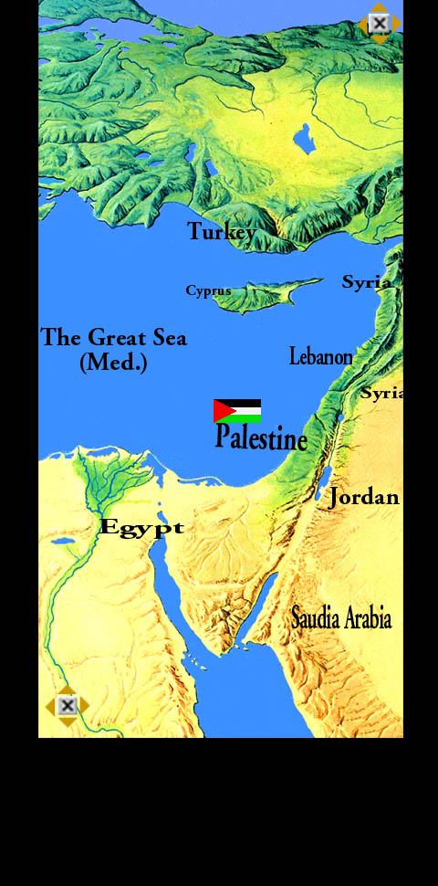 map of Palestine